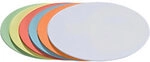 Franken Oval Moderationskarten 19 x 11 cm Papier Farbig sortiert 300 St&uuml;ck UMZS111