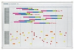 Franken JetKalender Whiteboard Magnetisch Wandmontage 90 (B) x 60 (H) cm Wei&szlig;