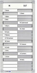Legamaster PROFESSIONAL Anwesenheitstafel 26 (B) x 54 (H) cm Aluminium, Kunststoff