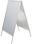 Maul MAULpublic Kundenstopper Aluminium Silber Wetterbest&auml;ndig 1276543