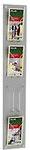 Kerkmann Prospektst&auml;nder Wandmontage Silber 43619614 18 x 6,5 x 102 cm 1268078