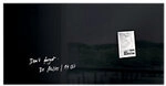 Sigel Artverum Glastafel Magnetisch Einseitig 91 (B) x 46 (H) cm Schwarz 6728076