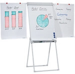 FRANKEN PRO Magnetisches Flipchart FC84 Mit Seitenarmen H&ouml;henverstellbar 67 x 95 cm