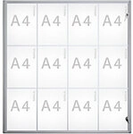 Maul Schaukasten Magnetisch 12 x A4 Zum H&auml;ngen Abschlie&szlig;bar Innen 93 (B) x 95,1 (H)