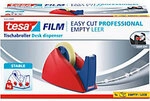 tesa Klebebandabroller tesafilm Easy Cut Professional Blau, Rot 25 mm (B) x 66 m (L)
