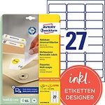 AVERY Zweckform Abl&ouml;sbar Universaletiketten L4737REV-25 Selbstklebend DIN A4 Wei&szlig;