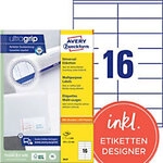 AVERY Zweckform ultragrip Universaletiketten 3423 Selbstklebend DIN A4 Wei&szlig; 105 x 35