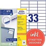 AVERY Zweckform ultragrip Universaletiketten 3421 Selbstklebend DIN A4 Wei&szlig; 70 x