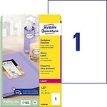 Avery Zweckform Etiketten Glossy/L7767-40 wei&szlig; gl&auml;nzend 209x295mm Inhalt 40 St&uuml;ck