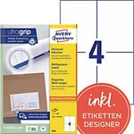 AVERY Zweckform ultragrip Universaletiketten 3483 Selbstklebend DIN A4 Wei&szlig; 105 x