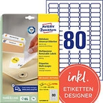 AVERY Zweckform Abl&ouml;sbar Universaletiketten L4732REV-25 Selbstklebend DIN A4 Wei&szlig;