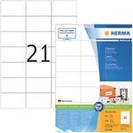 HERMA Premium Universaletiketten 4668 Selbstklebend DIN A4 Wei&szlig; 7 x 4,23 cm 100