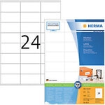 HERMA Premium Universaletiketten 4633 Selbstklebend DIN A4 Wei&szlig; 7 x 3,6 cm 200 Blatt