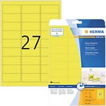 HERMA Special Universaletiketten 5140 Selbstklebend DIN A4 Neon Gelb 63,5 x 29,6 mm