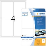 HERMA Etiketten 4908 Wei&szlig; Rechteckig 100 Etiketten pro Packung 5432823