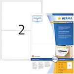 HERMA Wiederabl&ouml;sbare Etiketten 10314 Selbstklebend DIN A4 Wei&szlig; 19,96 x 14,35 cm