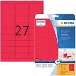 HERMA Special Universaletiketten 5045 Selbstklebend DIN A4 Neon Rot 63,5 x 29,6 mm 20