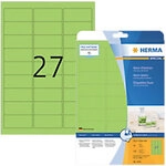 HERMA Special Universaletiketten 5143 Selbstklebend DIN A4 Neon Gr&uuml;n 63,5 x...