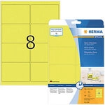 HERMA Special Universaletiketten 5144 Selbstklebend DIN A4 Neon Gelb 99,1 x 67,7 mm
