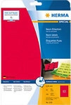HERMA Universaletiketten 5156 Selbstklebend Rot 6 x 6 cm 20 Blatt &agrave; 12 Etiketten
