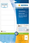 HERMA Universaletiketten 8635 Selbstklebend Wei&szlig; 9,91 x 3,81 cm 10 Blatt &agrave; 14