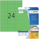 HERMA Special Etiketten 4469 Selbstklebend DIN A4 Gr&uuml;n 7 x 3,7 cm 20 Blatt &agrave; 24