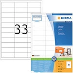 HERMA Premium Universaletiketten 4613 Selbstklebend DIN A4 Wei&szlig; 6,6 x 2,54 cm 200