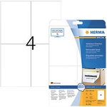 HERMA Wiederabl&ouml;sbare Etiketten 5082 Selbstklebend DIN A4 Wei&szlig; 10,5 x 14,8 cm 25