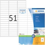 HERMA Premium Universaletiketten 4459 Selbstklebend DIN A4 Wei&szlig; 7 x 1,69 cm 100