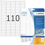 HERMA Wiederabl&ouml;sbare Etiketten 4210 Selbstklebend DIN A4 Wei&szlig; 38,1 x 12,7 mm 25