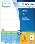 HERMA Universaletiketten 4414 Selbstklebend Wei&szlig; 7 x 3,6 cm 500 Blatt &agrave; 24