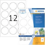 HERMA Wiederabl&ouml;sbare Etiketten 4477 Selbstklebend DIN A4 Wei&szlig; 6 x 6 cm 100 Blatt