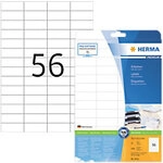 HERMA Premium Universaletiketten 5052 Selbstklebend DIN A4 Wei&szlig; 5,25 x 2,12 cm 25
