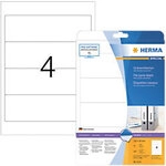 HERMA SPECIAL A4 Ordneretiketten Haftend Breit 5123 DIN A4 5,9 x 5,9 cm Wei&szlig; 25
