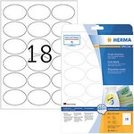 HERMA Wiederabl&ouml;sbare Etiketten 4358 Selbstklebend DIN A4 Wei&szlig; 63,5 x 42,3 mm 25