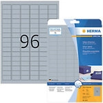 HERMA Special Universaletiketten 4110 Selbstklebend DIN A4 Silber 3,05 x 1,69 cm 25