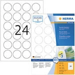 HERMA Wiederabl&ouml;sbare Etiketten 4476 Selbstklebend DIN A4 Wei&szlig; 4 x 4 cm 100 Blatt