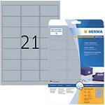 HERMA Special Universaletiketten 4113 Selbstklebend DIN A4 Silber 6,35 x 3,81 cm 25