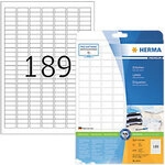 HERMA Premium Universaletiketten 4333 Selbstklebend DIN A4 Wei&szlig; 2,54 x 1 cm 25 Blatt