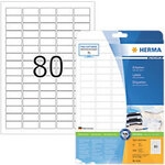 HERMA Premium Universaletiketten 4336 Selbstklebend DIN A4 Wei&szlig; 3,56 x 1,69 cm 25