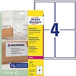 AVERY Zweckform L7994-25 Adressetiketten DIN A4 Wei&szlig; 99,1 x 139 mm 25 Blatt &agrave; 4