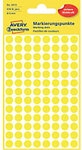 AVERY Zweckform Markierungspunkte 3013 Haftend Gelb 8 mm 4 Blatt &agrave; 104 Etiketten