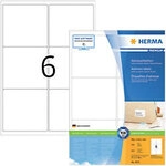 HERMA Premium Universaletiketten 4653 Selbstklebend DIN A4 Wei&szlig; 9,91 x 9,31 cm 100