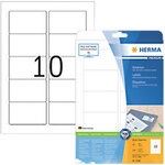 HERMA Premium Universaletiketten 5028 Selbstklebend DIN A4 Wei&szlig; 8,38 x 5,08 cm 25