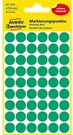 AVERY Zweckform Markierungspunkte 3143 Selbstklebend Gr&uuml;n 12 mm 5 Blatt &agrave; 54
