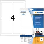 HERMA Special Flaschenetiketten 8882 Selbstklebend DIN A4 Wei&szlig; 9 x 12 cm 10 Blatt &agrave;