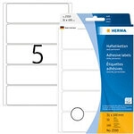 HERMA Mehrzwecketiketten 2550 Wei&szlig; Rechteckig 31 x 100 mm 32 Blatt &agrave; 5 Etiketten