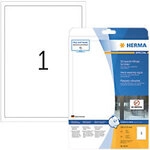 HERMA Strapazierf&auml;hige Schilder 8334 Wei&szlig; DIN A4 190 x 275 mm 25 Blatt &agrave; 1