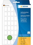 HERMA Mehrzwecketiketten 2345 Gr&uuml;n 12 x 18 mm Rechteckig 32 Blatt &agrave; 56 Etiketten