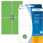 HERMA Mehrzwecketiketten 2495 Gr&uuml;n 52 x 82 mm Rechteckig 32 Blatt &agrave; 4 Etiketten